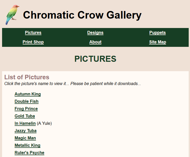 Chromatic Crow Gallery Image