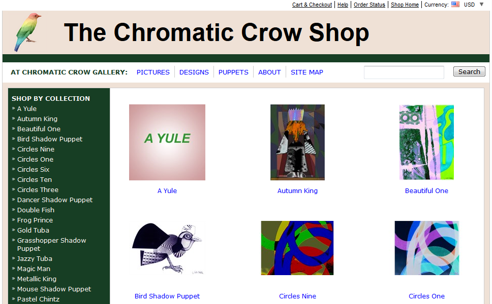 Chromatic Crow Shop at CafePress Image